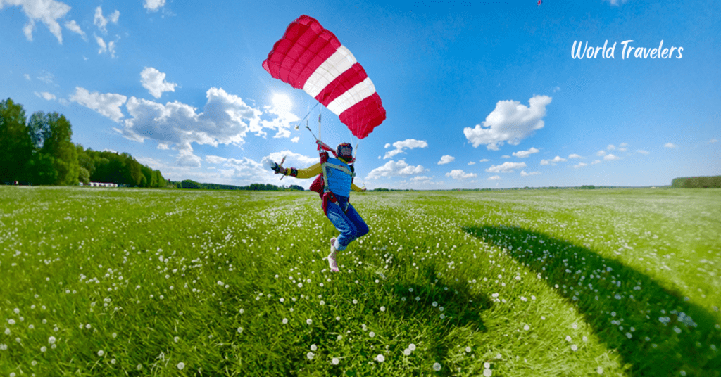 Parachute Landing Fall (PLF) technique 